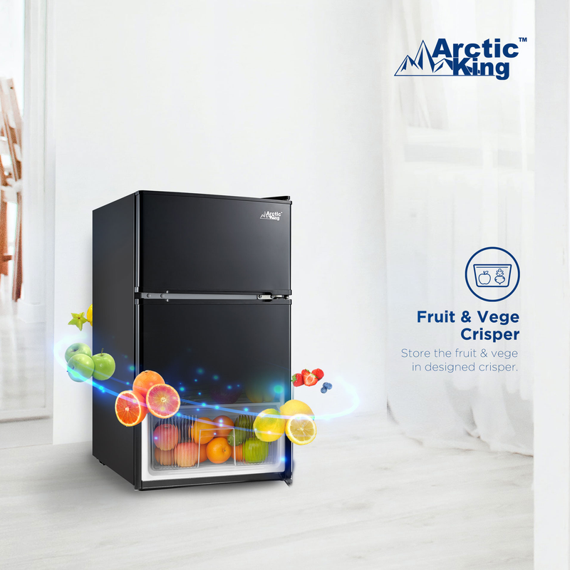 3.2 Cu Ft Refrigerador Compacto De Dos Puertas Congelador Ahorro Espacio Hogar
