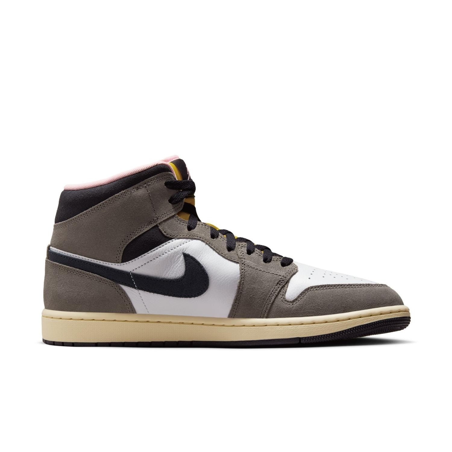 Nike Air Jordan 1 Mid Cave Stone Grey HQ2011-100 Men's Size