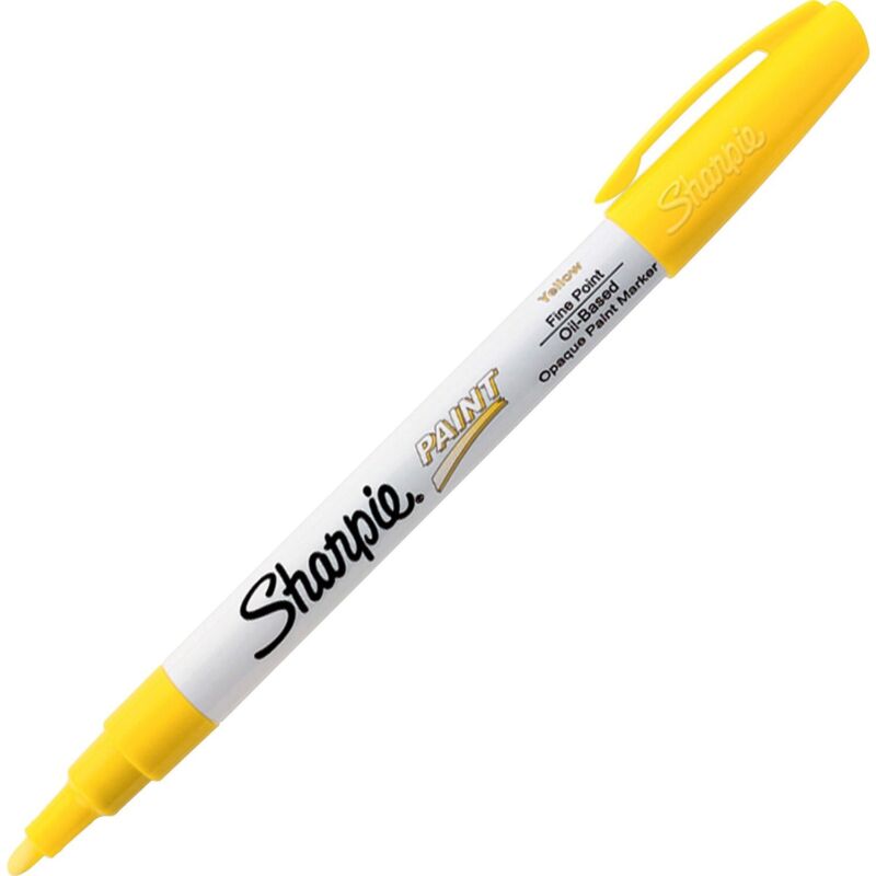 Sharpie Permanent Paint Marker Fine Point Yellow 35539