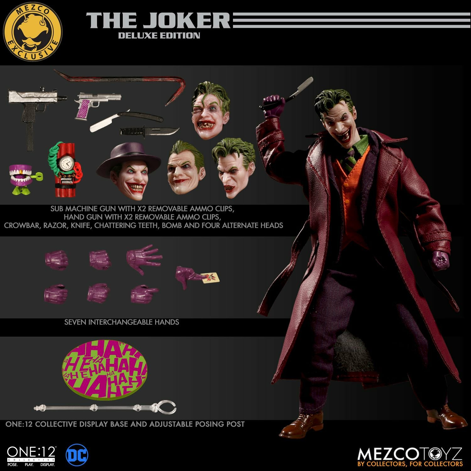 MEZCO One:12 JOKER DELUXE Ver. MDX Direct EXCLUSIVE figure MEZCO One:12 JOKER DELUXE Ver. MDX Direct EXCLUSIVE figure