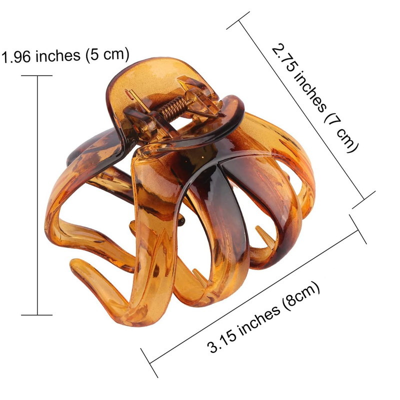 4PCS Extra Large Strong Hold Hair Clips for Thick and All Hair Types - 3.15" Jum