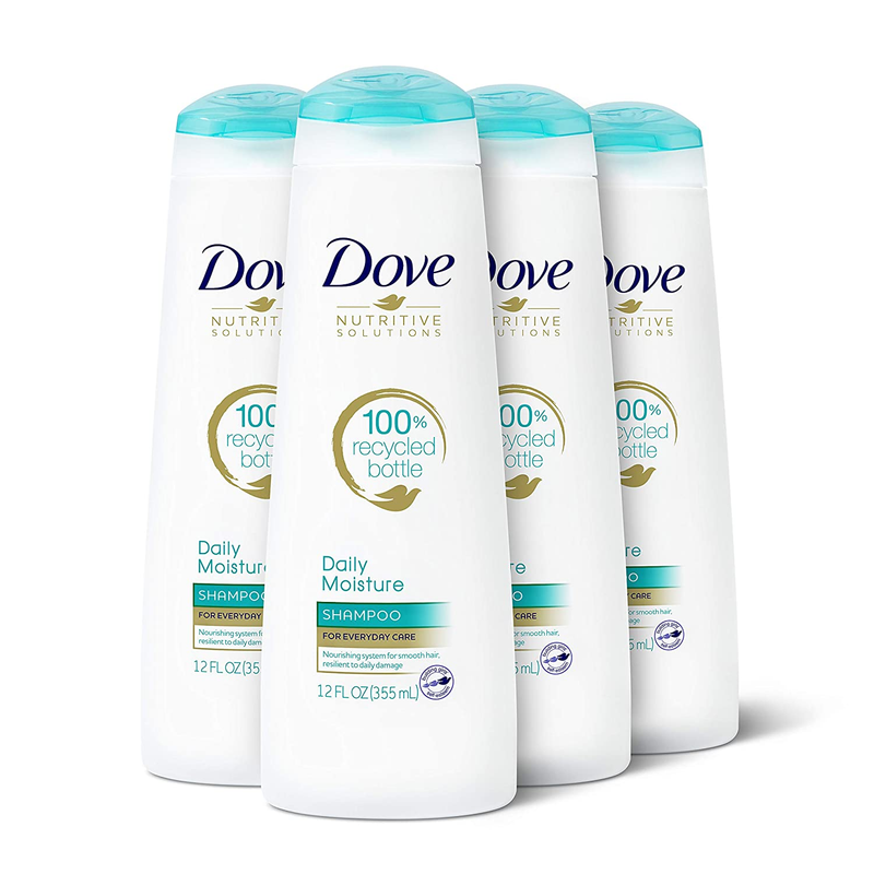 Dove Nutritive Solutions Moisturizing Shampoo for Normal, 12 FL Oz (Pack of 4)