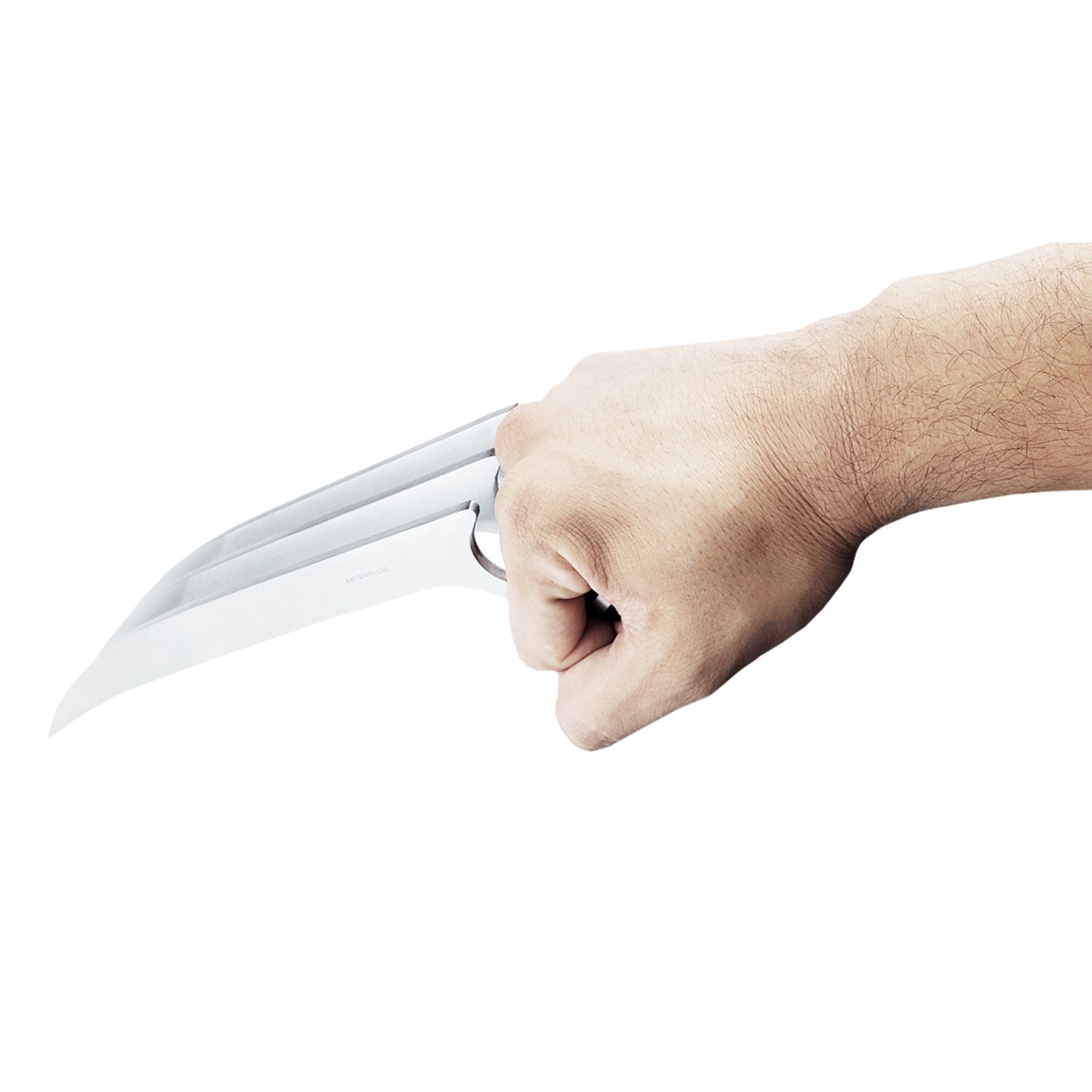 11"  2pcs Stainless Steel Wolverine Claws Wolf Paw Blade For Adult Cosplay