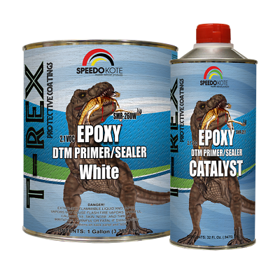 Epoxy Fast Dry 2.1 low voc DTM Primer & Sealer White Gallon Kit, SMR-260W/261