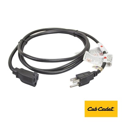 Cub Cadet 929-0071B 120V 3 Prong Extension Cord 2X 524WE 528SWE Snow Throwers