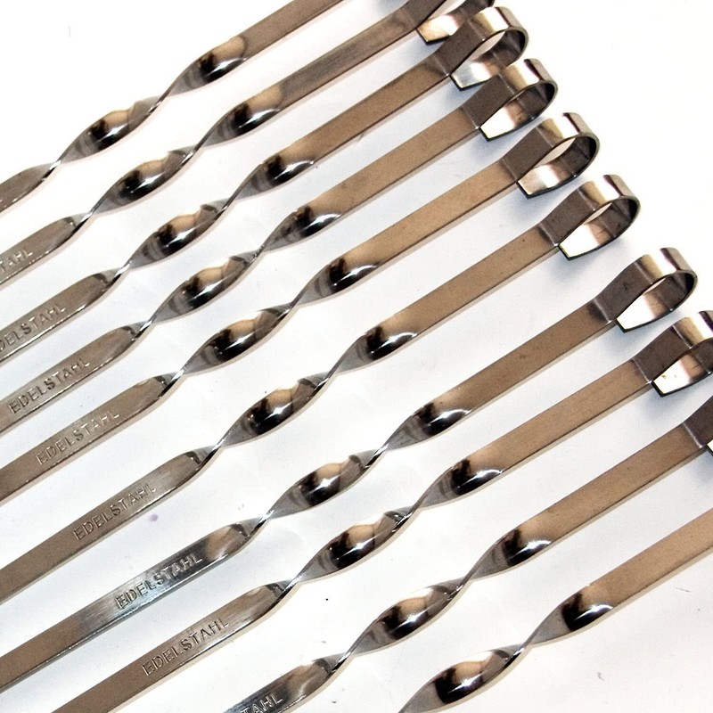 10 X Schaschlikspiesse Schampura 1,5 Mm. Edelstahl 50cm. Schampura GrillspieÃE