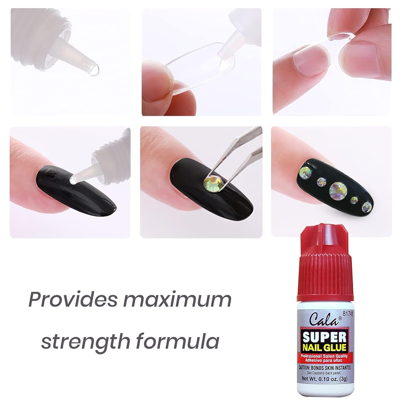 Cala Super Nail Glue Professional Salon Quality | Quick and Strong Nail Liquid A