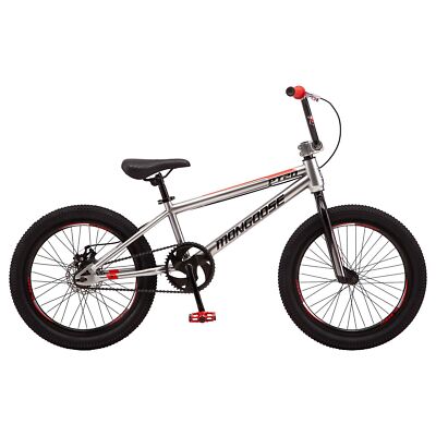 mongoose bmx bike silver