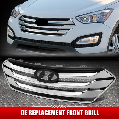 [Горизонтальная планка] Для передней решетки радиатора в стиле OE 13-14 Santa Fe Sport с прорезью для значка