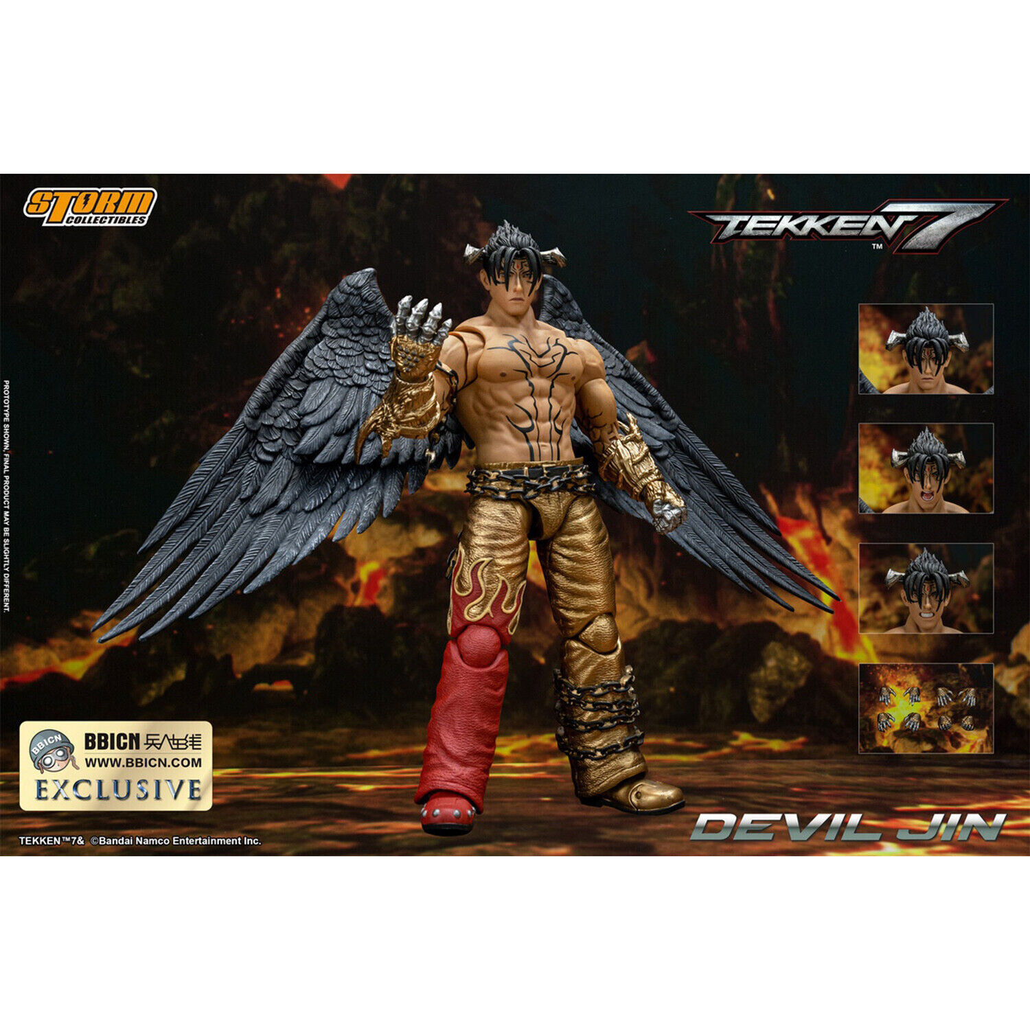Storm Collectibles Tekken 7 Devil Jin Gold Pants Action