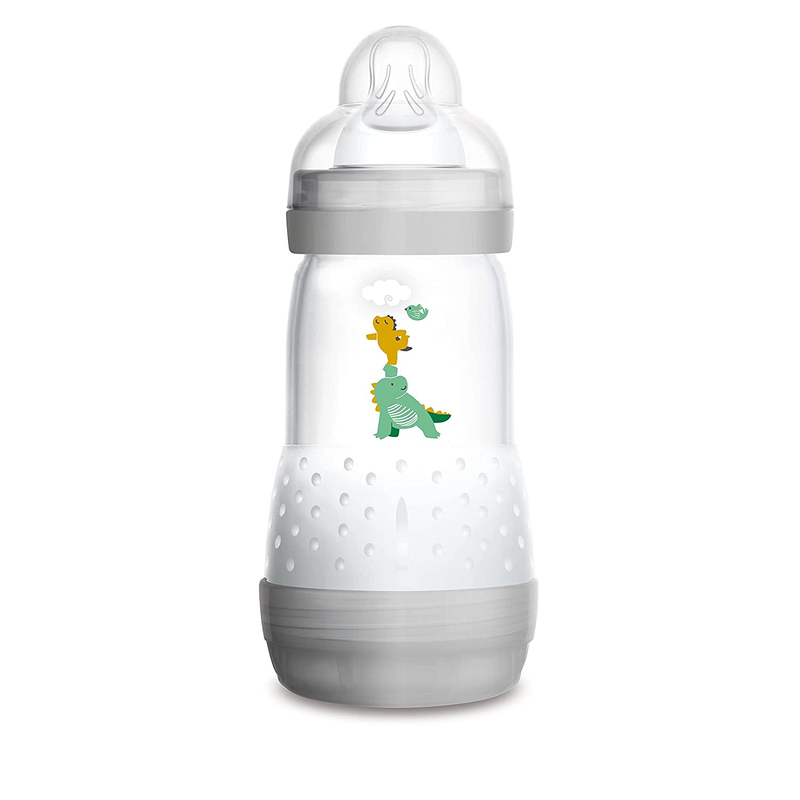 Baby Bottles for Breastfed Babies anti Colic, White, 9Oz Styles Vary 1-Count