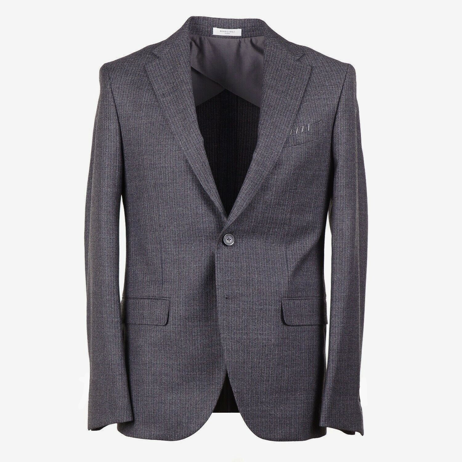 BOGLIOLI COAT ヘリンボーン ジャケット グレー ツイード調 46 $_57.JPG?set_id=880000500F