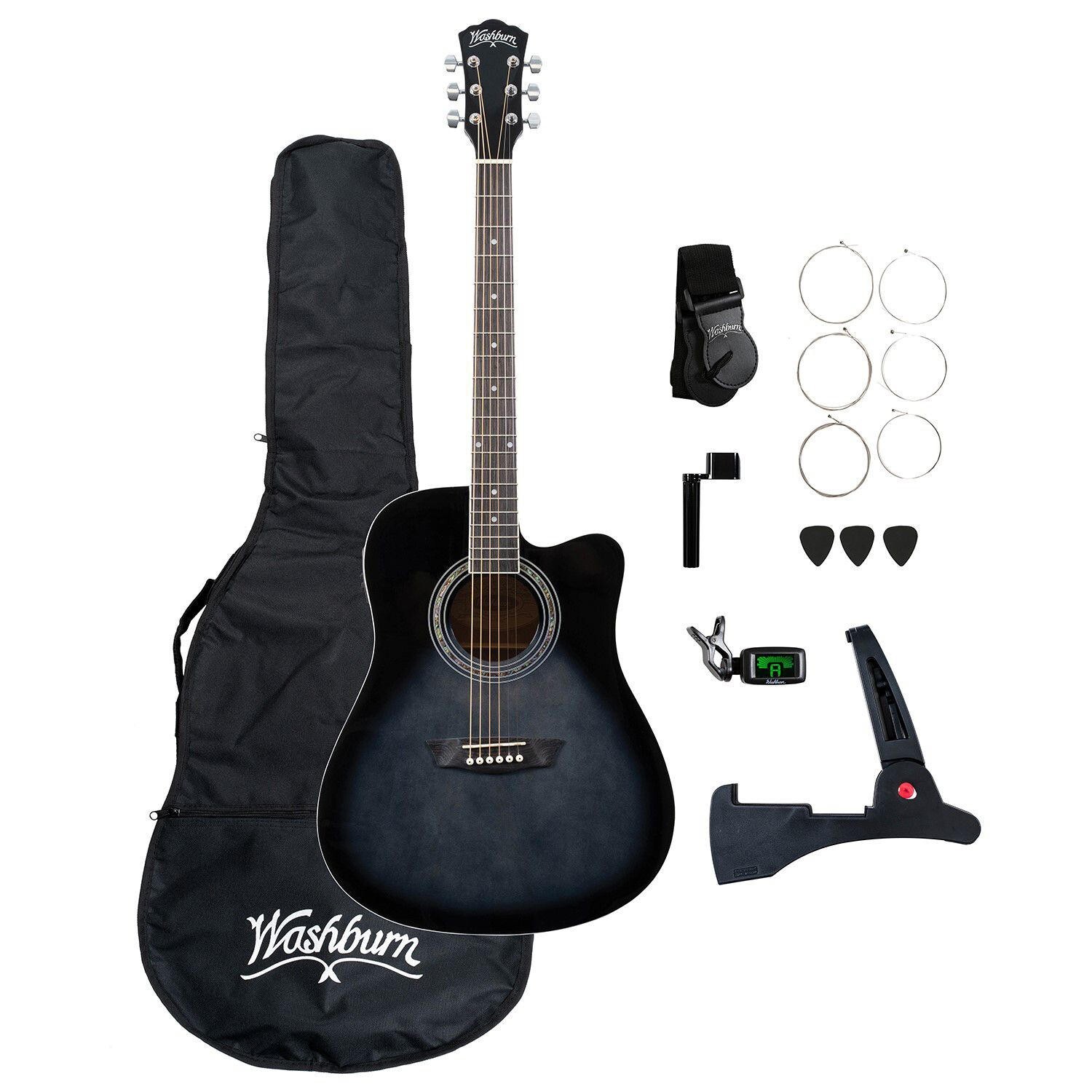 Washburn WA90CETBBPACK Learn & Play Pack Acoustic Guitar Washburn WA90CETBBPACK Learn & Play Pack Acoustic Guitar