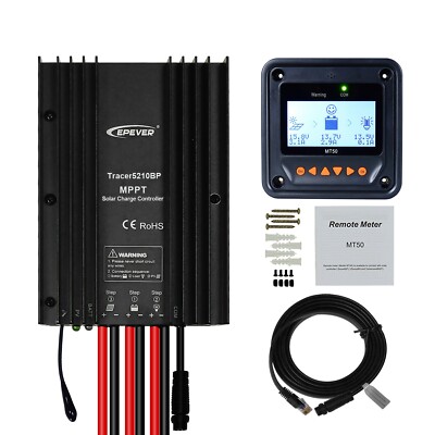 EPEVER 20A MPPT Solar Charge Controller IP68 Solar Panel Regulator Tracer5210BP