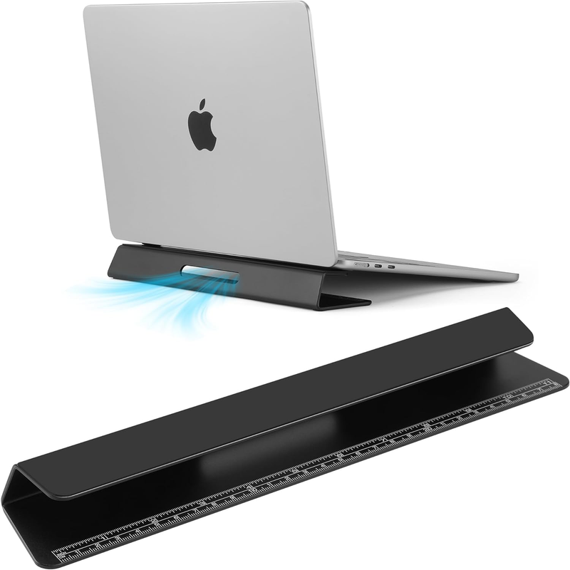 Laptop Cooling Stand Aluminium- Improved Cooling, Ergonomics, Stability, and Ver