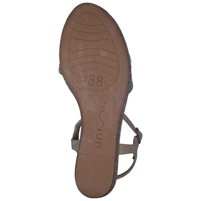 Pre-owned Unisa Kisome Damen Sandalen Sandaletten Sommersandaletten Ks Beige Neu
