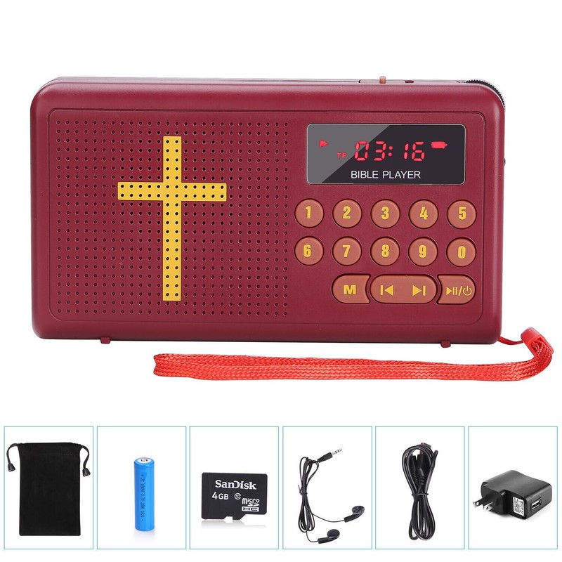 Bible Audio Player Electronic Bible Talking King James Version With 4gb Micro Sd