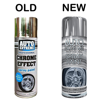 Chrome Foil Mirror Metallic Effect Auto Spray Paint Diy Car Aerosol 200ml 400ml