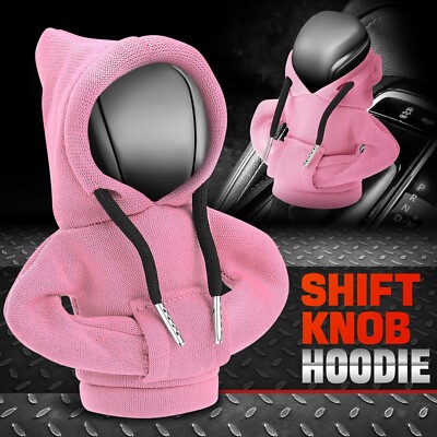 Универсальная Розовая ручка переключения передач автомобиля, свитер с капюшоном, чехол для ручки переключения передач, Протектор