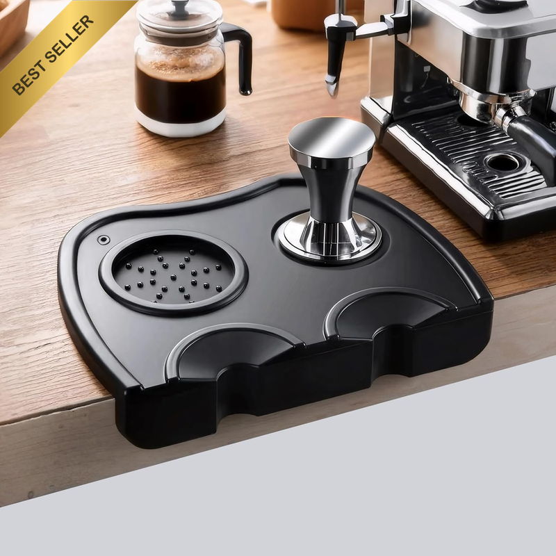 Coffee Mat, Food Grade Silicone Coffee Tamping Mat with Anti-Slip Corner Shape f