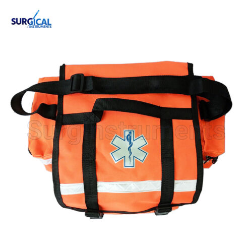 First Aid Responder EMS Emergency Medical Trauma Bag with Dividers