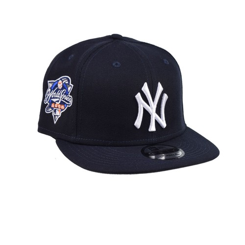 Мужская бейсболка Snapback New Era New York Yankees World Series 2000 9Fifty, темно-синяя