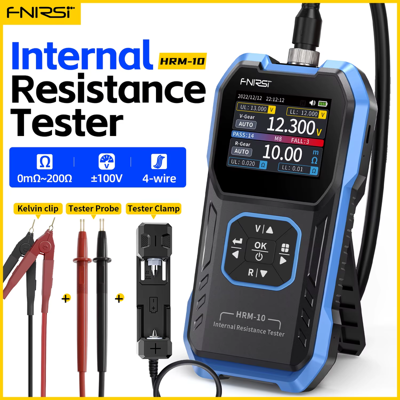 HRM-10 18650 Battery Voltage Internal Resistance Tester High-precision Trithium