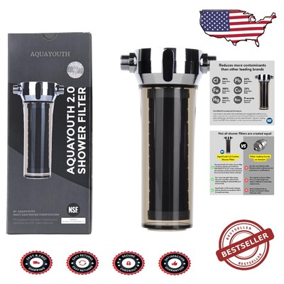 Transform Your Shower with NSF Certified 2.0 Carbon Filter - Spa-Like Experience