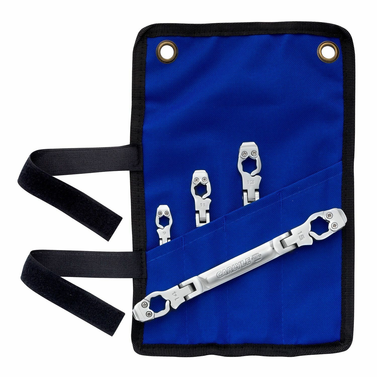 Ratcheting Flare Nut Brake Line Wrench, Metric , Double Flex, Set Of 4