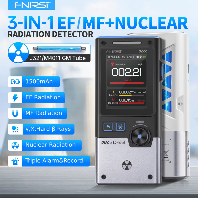 GC-03 3-in-1 Environment Detector – Appliance and Workstation Safety Tester, Fie