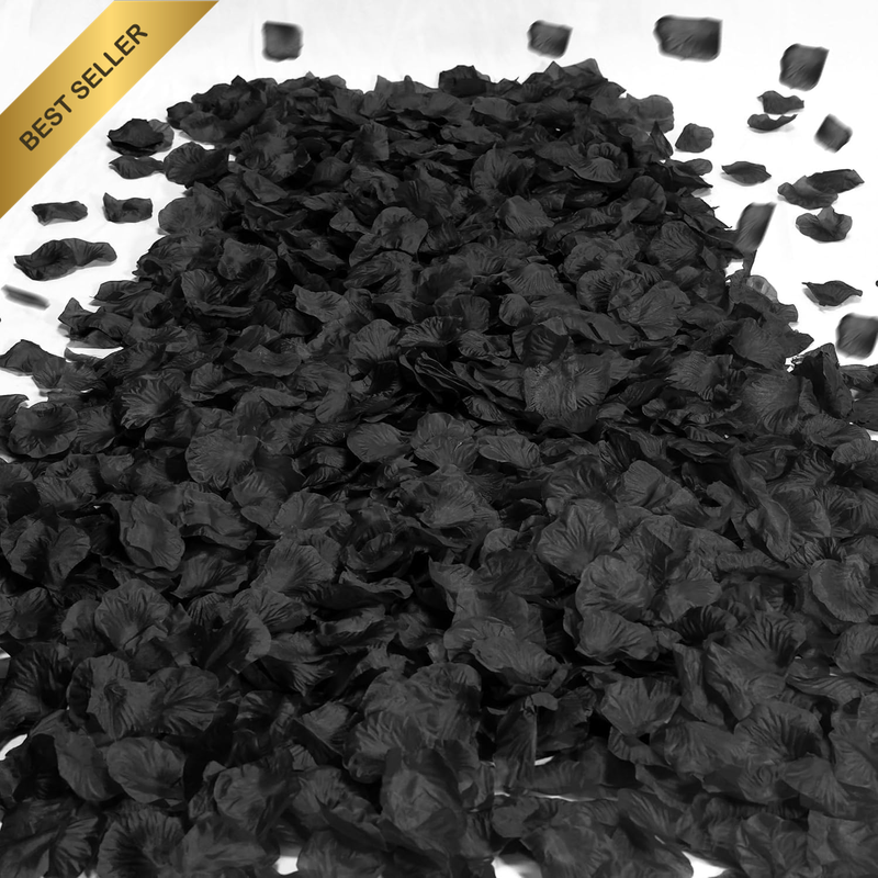 2000Pcs Black Rose Petals Artificial Flower Petals for Valentine'S Day Wedding D