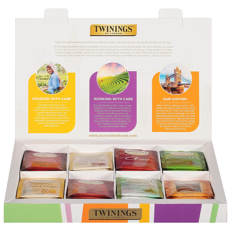Classics Collection, Variety Gift Box Sampler, 48 Tea Bags (