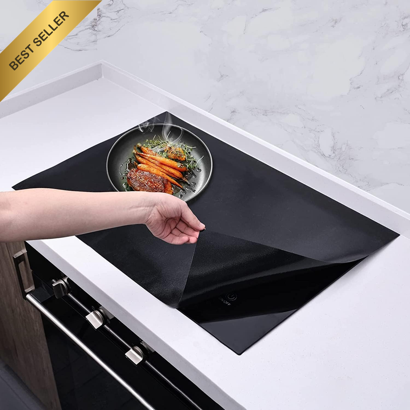 Large Induction Hob Protector Mat 90X54Cm, Silicone Induction Hob Cover- (Magnet