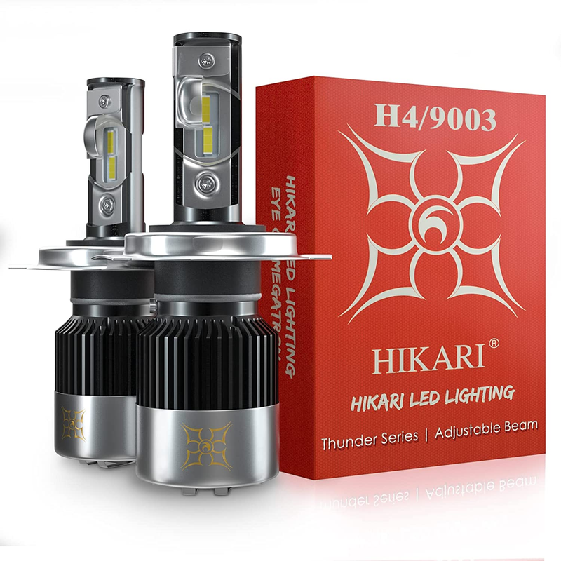 Hikari H4/9003 LED Bulbs,12,000Lm, High Lumens Dual Beam LED