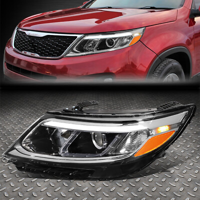 [LED DRL] ДЛЯ 14-15 SORENTO EX SX ЛЕВАЯ УГЛОВАЯ ФАРА ПРОЕКТОРА ЧЕРНОГО ЯНТАРЯ