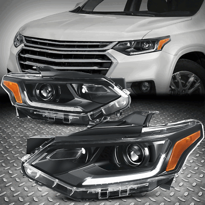 [LED DRL] Для 18-21 Chevy Traverse OE Style Пара фар HID-проектора в стиле OE