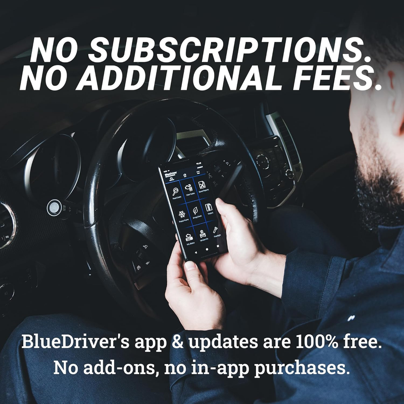 Bluetooth Pro OBDII Scan Tool for iPhone & Android - No Subscription Fee - OBD2