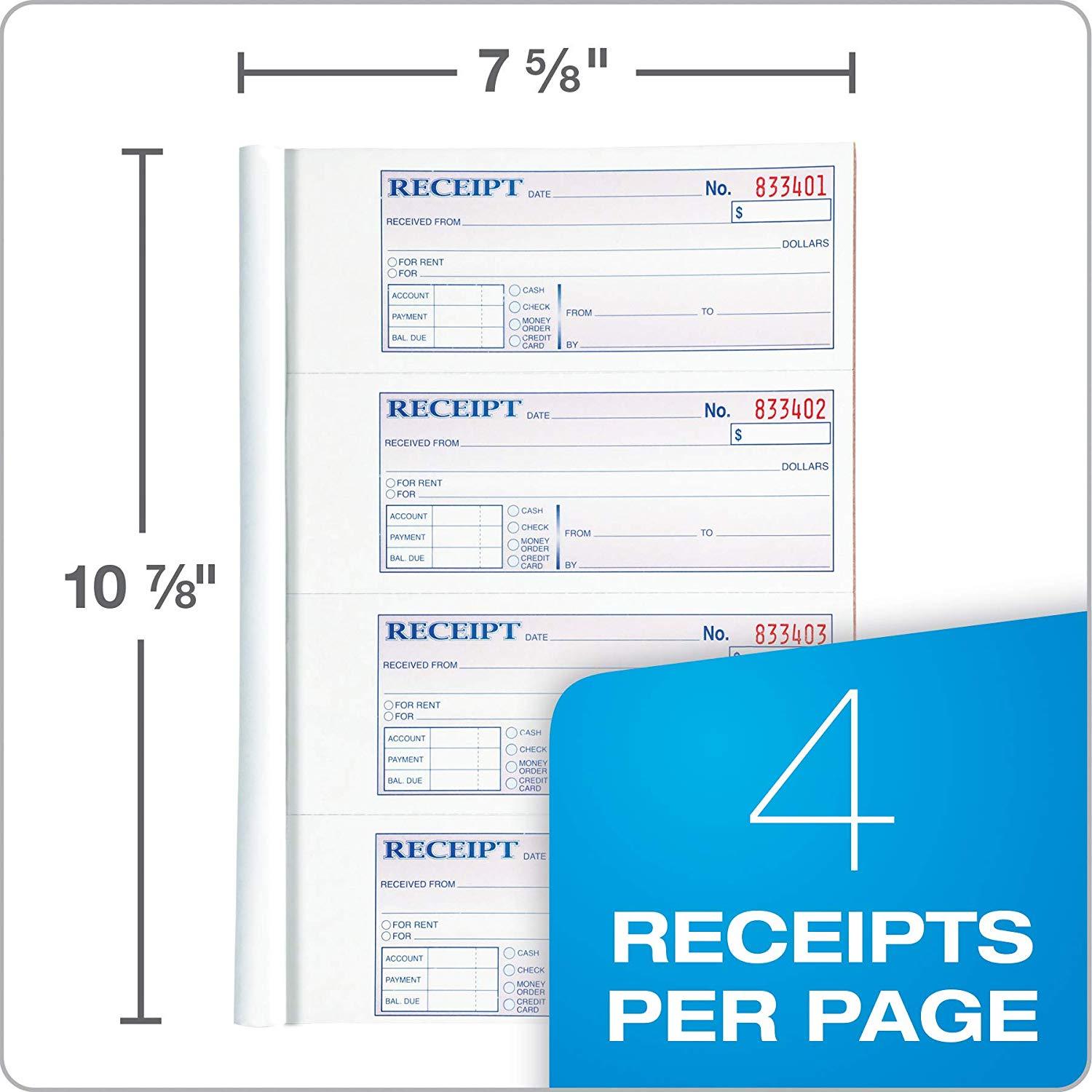 200 Set Carbonless Receipt Book Money And Rent Record Keeping Cash Check Payment
