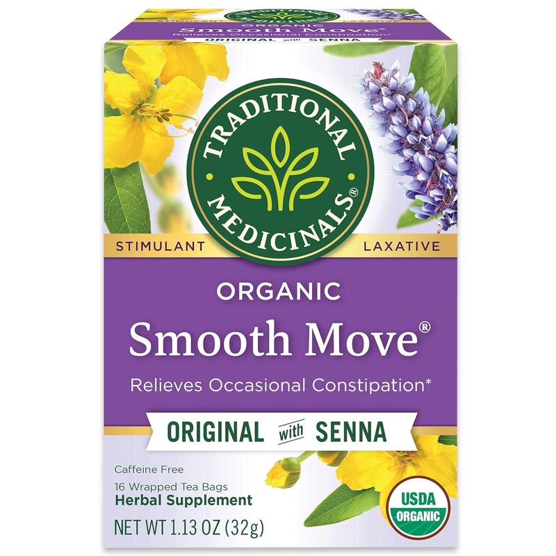 Traditional Medicinals Tea, Organic Smooth Move, Relieves Oc