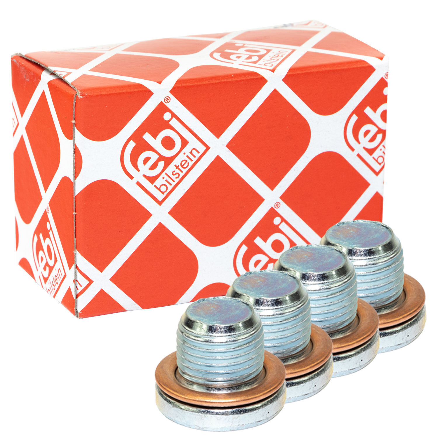 Ölablassschraube 4x FEBI 45618 für Yamaha YFM 550 700 YFZ 350 YXR Bj. 2000-2016