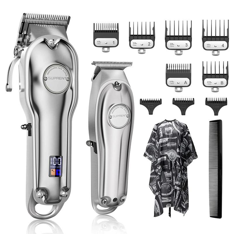 SUPRENT® Hair Clippers for Men, Professional Hair Cutting Kit & T-Blade Trimmer