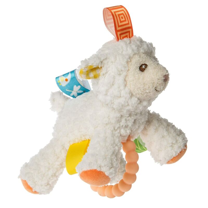Mary Meyer Taggies Sherbet Lamb 5" Teether Rattle Baby Toy