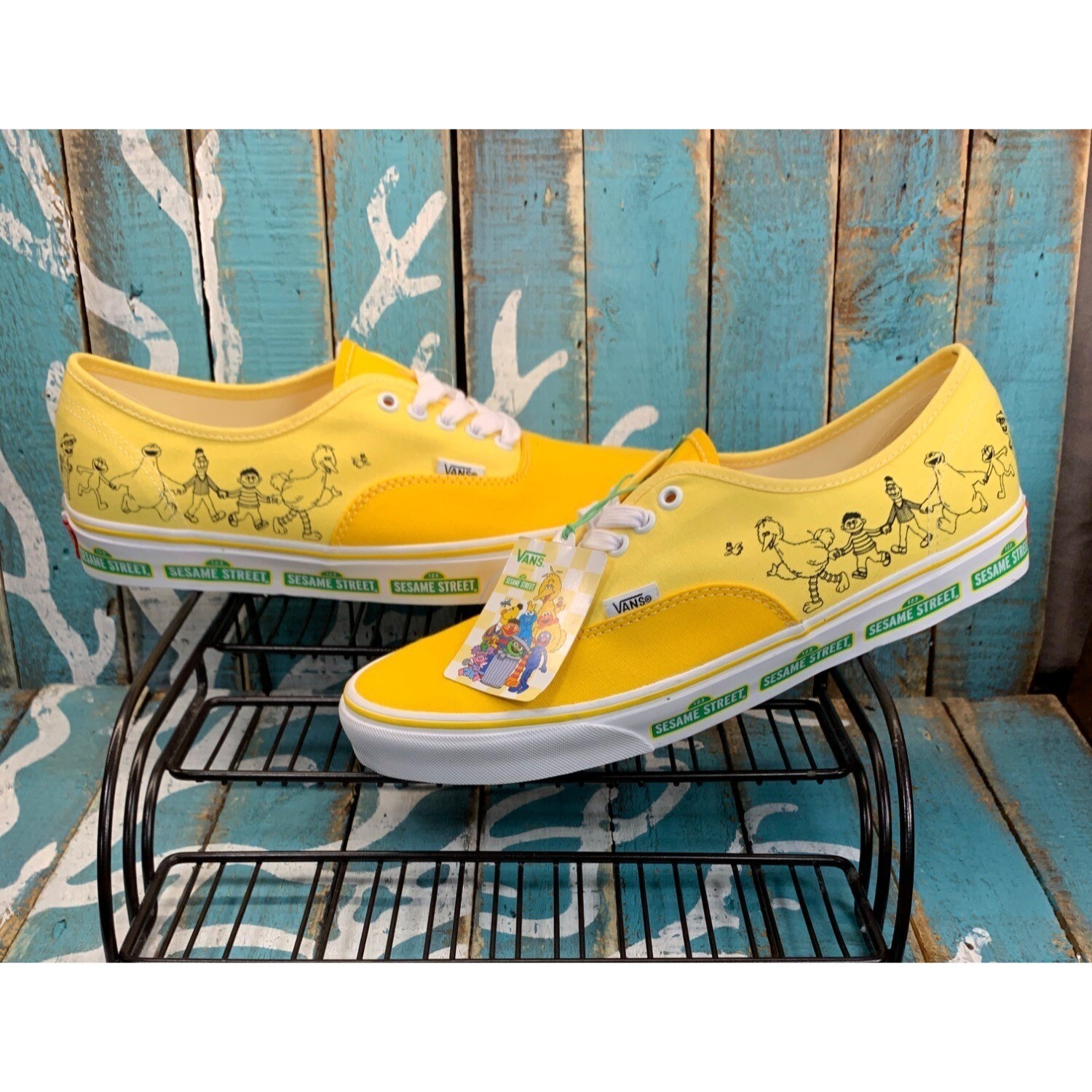 VANS x SESAME STREET AUTHENTIC★コラボ★兼用★YELLOW/MULTI NEW RARE VANS X SESAME STREET AUTHENTIC MEN'S SZ 11 SHOES