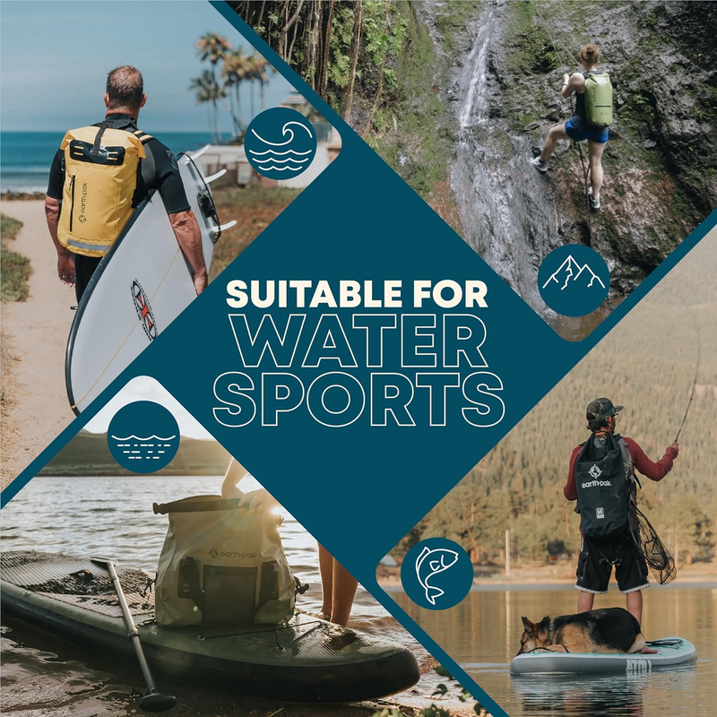 Waterproof Dry Bag - Roll Top Waterproof Backpack Sack Keeps Gear Dry Kayaking