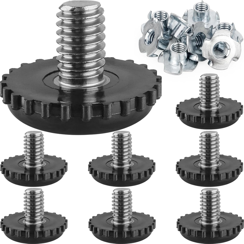 Furniture Leveling Feet 5/16-18 Screw for Tables Chairs Cabinets Patio Furniture