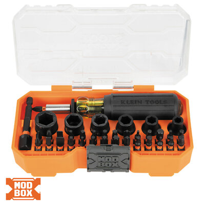 Klein Tools 33805 ProFlex Impact Screwdriver Bit and Socket Set, 38-Piece