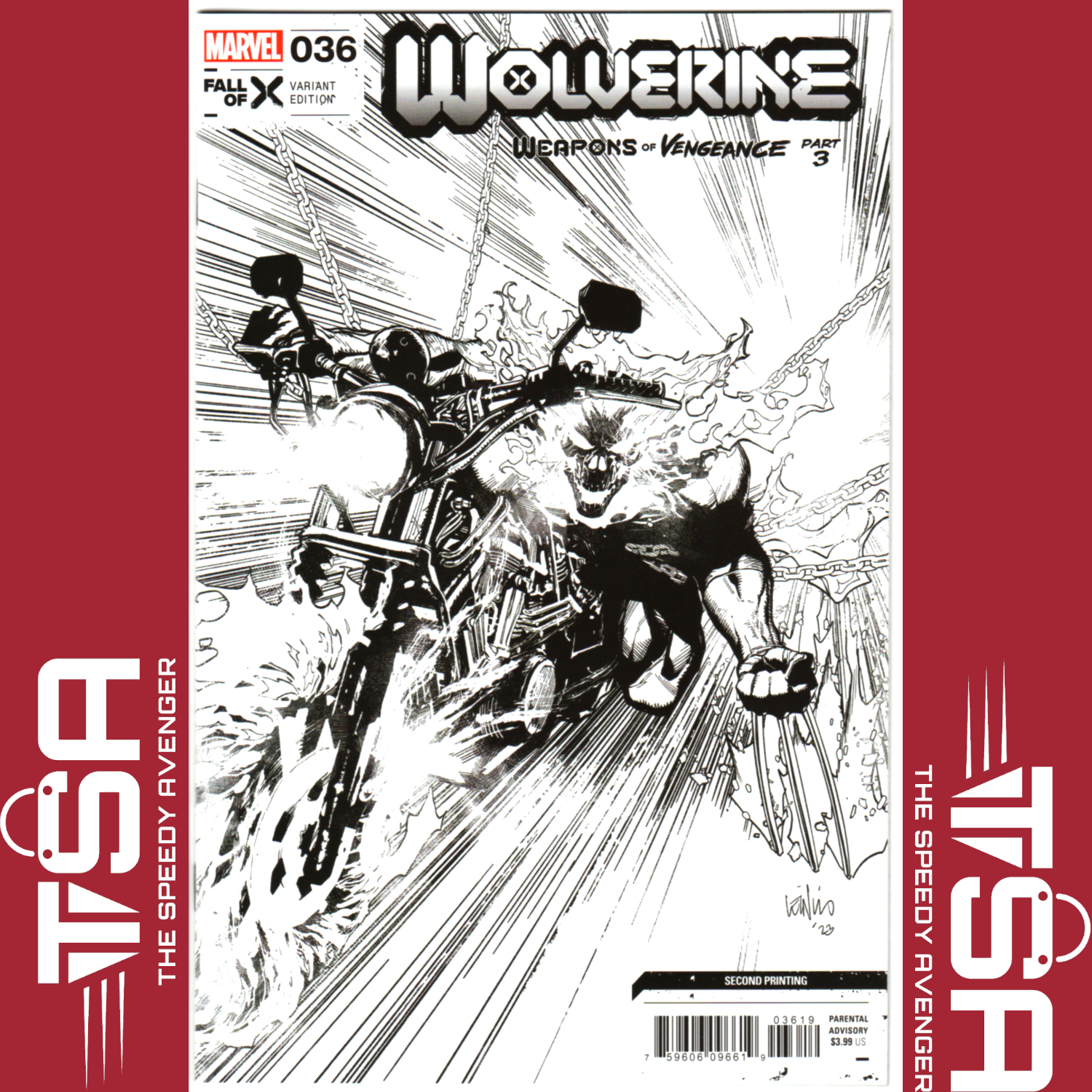 WOLVERINE #36 (Vol 7) Leinil Francis Yu 2nd Printing 1:25 Incentive Variant 2023