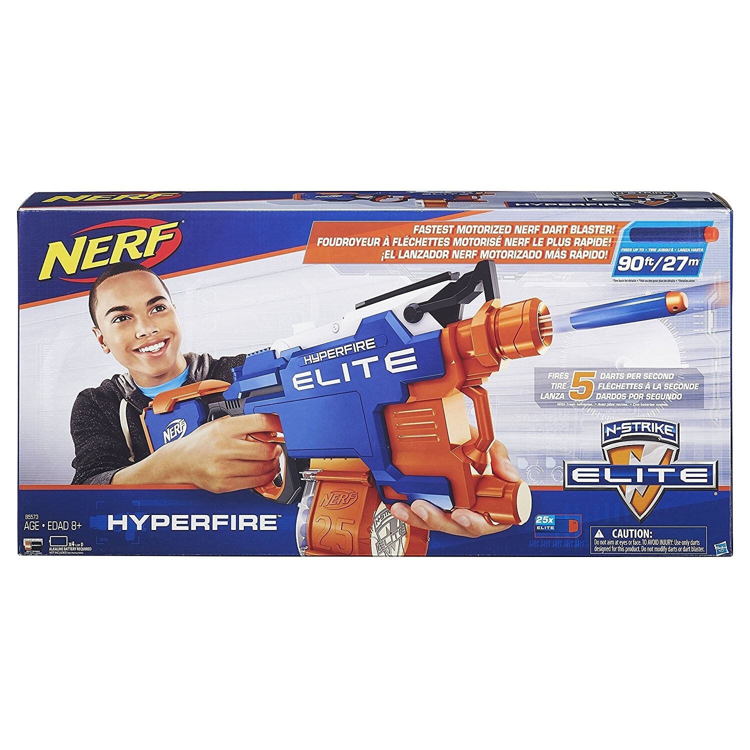 ナーフNERF HYPERFIRE ELITE レア品 NERF N-strike Elite Hyperfire Blaster With 25 Dart Drum