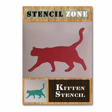  Cats  Walking animal pet mylar air  brush  painting kids wall 