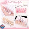 Flatback Pearls (White) And 6 Grids 3D Flowers With Rhinestones Glue Gel For Nail Art, Pearl Nail Charms And Nail Flowers Blossom With Mini Round Caviar Nail Beads For Acrylic Nail Tips Manicure Decor
